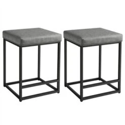 Yaheetech 24" H Backless Upholstered Bar Stools Set Of 2 For Kitchen Counter -HOMCOM Store GUEST 2935d4c2 0daa 40c8 ab33 cf78f48338f3