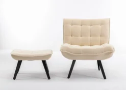 Modern Accent Leisure Chair With Ottoman-ModernLuxe -HOMCOM Store GUEST 29e76fd8 e988 4663 885c 509addda0ee7