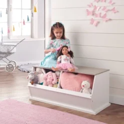 Badger Basket Two Bin Stackable Storage Cubby White/Gray Woodgrain 14 Badger Basket Two Bin Stackable Storage Cubby White/Gray Woodgrain -HOMCOM Store GUEST 2a61ba89 5b0c 4d8a a8f4 f718f1a9e022