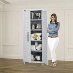 Large Storage Cabinet Light Gray - Inval 8 Large Storage Cabinet Light Gray - Inval -HOMCOM Store GUEST 2a89c8e9 268e 4964 9013 afe0bc24914b