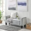Simple Relax Bedroom Velvet Bench With Storage In Gray -HOMCOM Store GUEST 2b3c6e43 79f5 488b a2f6 17d3aff0b794