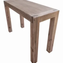 40" Woodstock Acacia Wood With Metal Inset Media Console Table Brushed Driftwood - Alaterre Furniture -HOMCOM Store GUEST 2df26083 5a83 486e 933e b91a0a612a6a