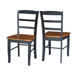 3pc 30" Clay Round Top Pedestal Table With 2 Chairs Dining Sets Black/Brown - International Concepts -HOMCOM Store GUEST 2e0dc604 7212 4f7c 8c01 12087ea77adb
