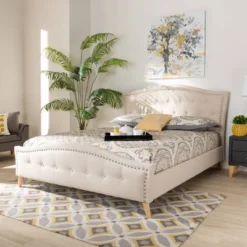 Felisa And Platform Bed - Baxton Studio -HOMCOM Store GUEST 2e5a5ce8 9cef 434f 9d00 501901e0f41c