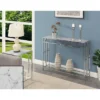 Town Square Chrome Console Table With Shelf White Faux Marble/Chrome Frame - Breighton Home -HOMCOM Store GUEST 2f213c5d 537c 4f47 81b2 18d246b8b9d7