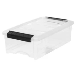 IRIS Stack And Pull Storage Bin With Lid Clear -HOMCOM Store GUEST 2fd170ee 9ec3 43d1 a0ff eb7830407d8b
