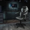 Emma And Oliver Gaming Desk & Chair Set With Cup Holder, Headphone Hook, And Monitor Stand 1 Emma And Oliver Gaming Desk & Chair Set With Cup Holder, Headphone Hook, And Monitor Stand -HOMCOM Store GUEST 301cb2a4 6c21 46c6 9464 2a03810e9f2d