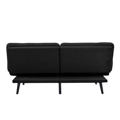 Finley Convertible Futon Sofa Bed Black - Serta 4 Finley Convertible Futon Sofa Bed Black - Serta - Image 2
