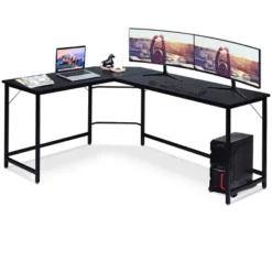 Costway L-Shaped Computer Desk Corner Workstation Study Gaming Table Home Office -HOMCOM Store GUEST 30b8fb37 271d 43a2 b027 253d4b4fdff4