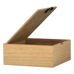 White Botanical 8x8" Lidded Decorative Wood Storage Box - Foreside Home & Garden -HOMCOM Store GUEST 30bf330a 649f 4dff a186 3363429f1f5b