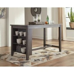 Caitbrook Rectangular Dining Room Counter Table Dark Gray - Signature Design By Ashley