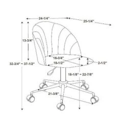 Athena Desk Chair - Linon 24 Athena Desk Chair - Linon -HOMCOM Store GUEST 316c0906 e6aa 48c2 8e0f 030e49dc0994