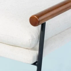 Cushioned Metal & Wood Bench - Cream/Black - Hearth & Hand™ With Magnolia 9 Cushioned Metal & Wood Bench - Cream/Black - Hearth & Hand™ With Magnolia -HOMCOM Store GUEST 31d32cd8 6e8f 42a8 ba93 0f4864c8073d