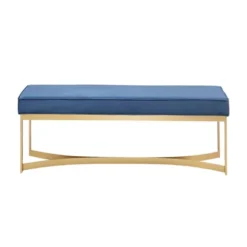 Secor Upholstered Accent Bench With Metal Base - Martha Stewart -HOMCOM Store GUEST 32f5797f 101f 4baa 932b 83993bd571e7