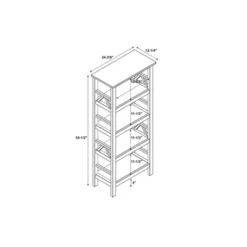 Titian 4 Shelf Bookcase - Linon 23 Titian 4 Shelf Bookcase - Linon -HOMCOM Store GUEST 330f14ec a684 4a08 940b 50309f12648e