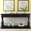 64"L Extra-thick Console Table With Drawers And Shelf-ModernLuxe -HOMCOM Store GUEST 3325ec2b 1ca6 403a 939a 44d8209b592d