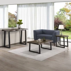 Jennings Live Edge End Table Cherry/Black - Steve Silver Co. -HOMCOM Store GUEST 33f63c0e 1ff4 4ba6 9f39 46c24922c387