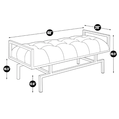 Katharine Bench Gray - Chic Home Design 3 Katharine Bench Gray - Chic Home Design