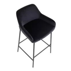 Set Of 2 Daniella Metal/Velvet Barstools - LumiSource -HOMCOM Store GUEST 3496cefa d008 4b75 893a ee1ac7e5b368