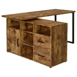 Hertford 2 Drawer L-Shape Desk - Coaster -HOMCOM Store GUEST 3578810b 2a7f 441d bd7d ac4a40ed74d6