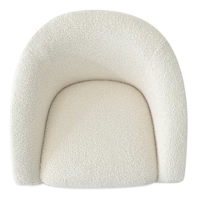 Kiki 32" Wide Contemporary Design Faux Shearling Boasting Streamlined Silhouette Armrest Accent Barrel Chair-The Pop Maison 9 Kiki 32" Wide Contemporary Design Faux Shearling Boasting Streamlined Silhouette Armrest Accent Barrel Chair-The Pop Maison - Image 7
