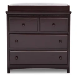 Delta Children Emerson 3 Drawer Dresser With Changing Top And Interlocking Drawers -HOMCOM Store GUEST 364655b2 79b9 4087 9dcc d98f6e5ceaa9