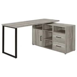 Hertford 2 Drawer L-Shape Desk - Coaster -HOMCOM Store GUEST 36e8d7c9 739a 4201 8834 9f1f5d3a24cb