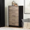 Londen 5 Drawer Chest Weathered Oak/Black - South Shore -HOMCOM Store GUEST 37232e65 7af6 4a7b bfa3 2b5e96ad7e97