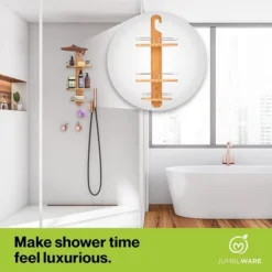 JumblWare Bamboo Shower Caddy, Hanging 3-Tier Shower Organizer -HOMCOM Store GUEST 37f75c8c 8c61 4024 afa7 84bffab88808