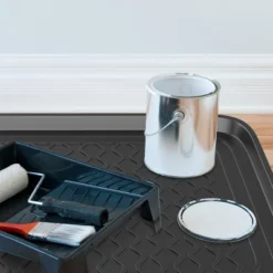 Fleming Supply All-Weather Large Plastic Boot Tray For Indoor And Outdoor Use – Set Of 2, Black -HOMCOM Store GUEST 3800738b f668 427b b8ec 8ed429ebace3