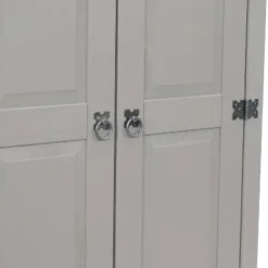 Sunnydaze Decor Sunnydaze 2-Door, 2-Shelf Accent Cupboard - Solid Pine - Gray - 43" H 19 Sunnydaze Decor Sunnydaze 2-Door, 2-Shelf Accent Cupboard - Solid Pine - Gray - 43" H -HOMCOM Store GUEST 384acfb9 82d6 4a50 b181 f36c6977c74b