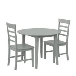3pc Brooks Wood Dining Set With Double Drop Leaf - Novogratz -HOMCOM Store GUEST 3873fb1d 5258 463d 98f3 3691e7922134