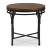 Austin Vintage Industrial Round End Table - Antique Bronze - Baxton Studio