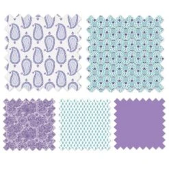 Bacati - Isabella Paisley Aqua/Lilac/Purple Fabric Storage Box/Tote Large -HOMCOM Store GUEST 39e4430c 4a0f 4500 a2bf fb856594ab6b
