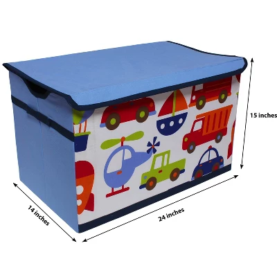 Bacati - Transportation Storage Toy Chest 3 Bacati - Transportation Storage Toy Chest