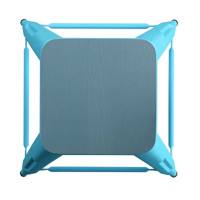 Flash Furniture Cierra Set Of 4 Commercial Grade 24" High Backless Metal Indoor Counter Height Stools With All-Weather Poly Resin Seats 11 Flash Furniture Cierra Set Of 4 Commercial Grade 24" High Backless Metal Indoor Counter Height Stools With All-Weather Poly Resin Seats - Image 9