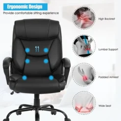 Costway Big & Tall 500lb Massage Office Chair E Xecutive PU Leather Computer Desk Chair -HOMCOM Store GUEST 3b6dfcbb 546e 41ec ac9c 91df8302a1c1