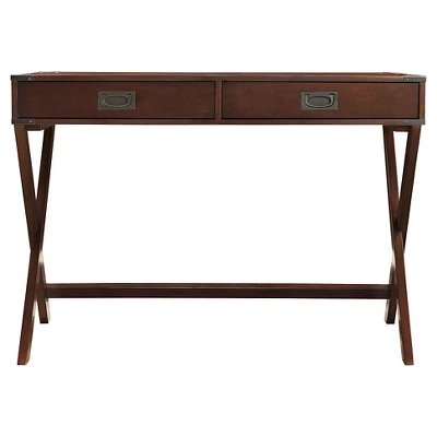 Kenton Wood Writing Desk With Drawers - Inspire Q 5 Kenton Wood Writing Desk With Drawers - Inspire Q - Image 3