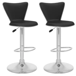 Set Of 2 Adjustable Angled High Back Barstools - CorLiving -HOMCOM Store GUEST 3ca8cc5a d4a0 4669 b36b 822daefc1608