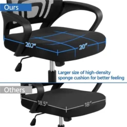 Yaheetech Adjustable Ergonomic Computer Chair Office Chair -HOMCOM Store GUEST 3cdbff90 deae 4003 bebc 45a06e4b43d1
