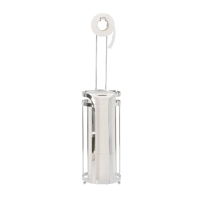 Mod Freestanding Toilet Tissue Holder Chrome - Bath Bliss 5 Mod Freestanding Toilet Tissue Holder Chrome - Bath Bliss - Image 3