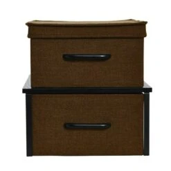 Household Essentials Stacking Storage Boxes With Laminate Top Black Oak 17 Household Essentials Stacking Storage Boxes With Laminate Top Black Oak -HOMCOM Store GUEST 3e2227e9 8e55 4b89 ab7d 27be15be33dc