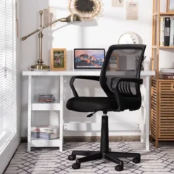 Costway Height Adjustable Mid-Back Mesh Chair Executive Chair W/ Lumbar Support 13 Costway Height Adjustable Mid-Back Mesh Chair Executive Chair W/ Lumbar Support -HOMCOM Store GUEST 3e45ec95 b804 4e6f aac5 afd9d414cd2d