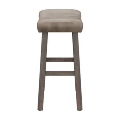 26" Saddle Wood Backless Counter Height Barstool Rustic Gray - Hillsdale Furniture -HOMCOM Store GUEST 3e8fa2d5 e416 44ac 80ad 726133ed99a1