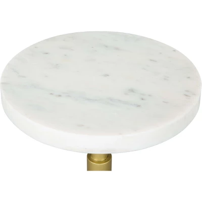 Augustus Side Table Marble White - ZM Home 5 Augustus Side Table Marble White - ZM Home - Image 3