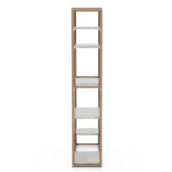 70.25" Amstil 6 Shelf Display Bookcase Champagne - MiBasics -HOMCOM Store GUEST 3fabc48e 61db 4236 b1e9 3094c12588a4