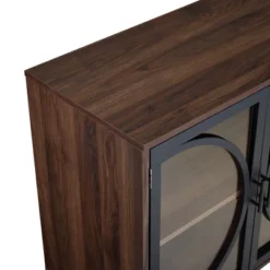 Metal Door Tempered Glass TV Stand For TVs Up To 32" Dark Walnut - Saracina Home 8 Metal Door Tempered Glass TV Stand For TVs Up To 32" Dark Walnut - Saracina Home -HOMCOM Store GUEST 3fd7c4f1 5a54 4915 bba4 b5b97045a39c