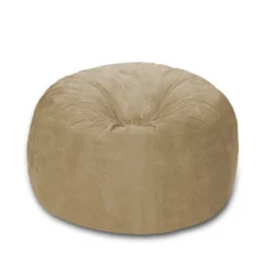 5' Large Bean Bag Chair With Memory Foam Filling And Washable Cover - Relax Sacks