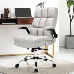 Costway High Back Big & Tall Office Chair Adjustable Swivel W/Flip-up Arm -HOMCOM Store GUEST 409499a7 f693 4d35 ac70 e4cc9a1c9e1c