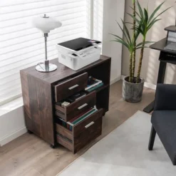 Costway 3-Drawer Wood File Cabinet Mobile Lateral Printer Stand With Open Storage Shelves 12 Costway 3-Drawer Wood File Cabinet Mobile Lateral Printer Stand With Open Storage Shelves -HOMCOM Store GUEST 4131d373 5a73 44da 80e1 9bd494f251f4